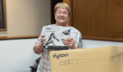 Winner Summer 2025 Joann Mosby Dyson Vacuum