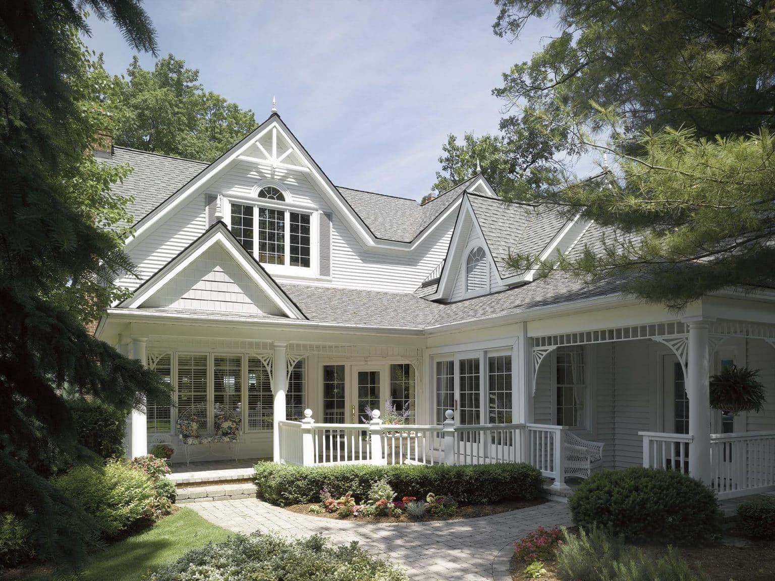 White nice house