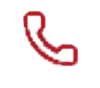 Red phone icon for contact or call functionality